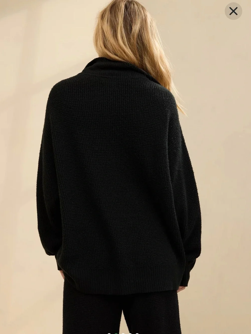 Aerie cozy up waffle button sweater